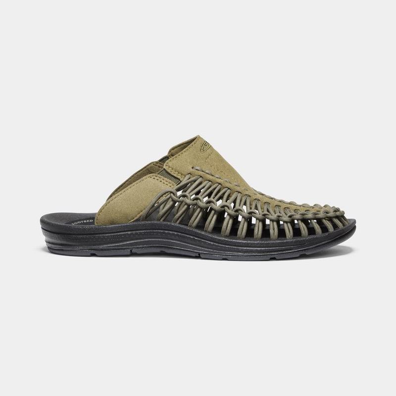 Keen Uneek Mens Uneek Slide Olive Sale (4590-SREHT)